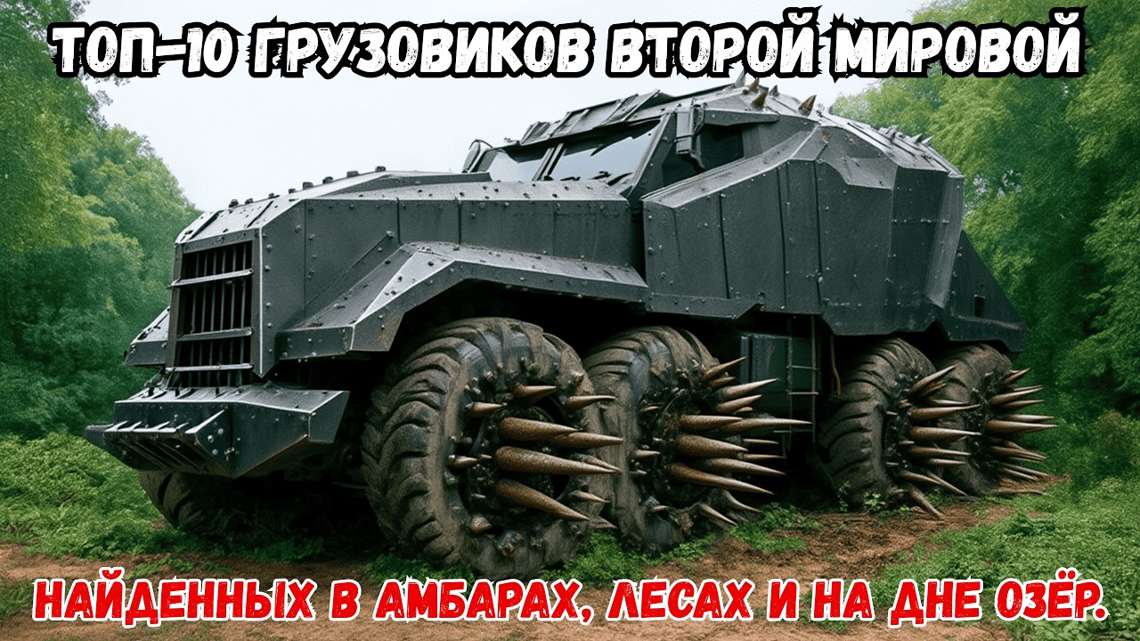 САМЫЕ СТРАННЫЕ БРОШЕННЫЕ ГРУЗОВИКИ Вторая мировая война, НАЙДЕННЫЕ СПУСТЯ ДЕСЯТИЛЕТИЯ