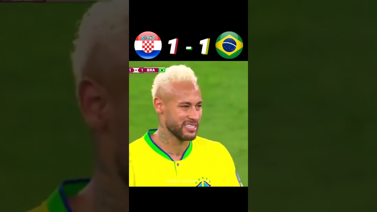 Croatia 1(4) – 1(2) Brazil highlights | quarter final world cup 2022 (TM) #neymar #FIFA2022