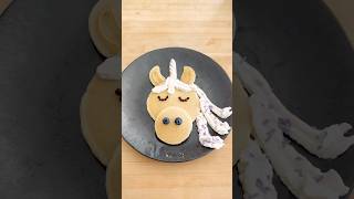How to make EASY and delicious UNICORN pancakes ?? shorts recipe asmr