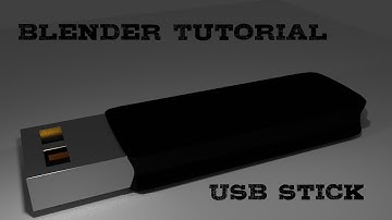 USB - Stick - Blender Tutorial