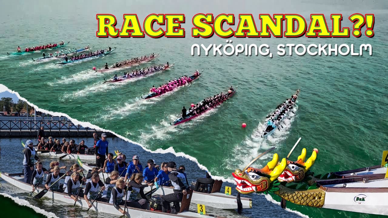 Race Scandal?! - Swedish National Dragon Boat Competition. Capsize! Sabotage? Cheating? Ha ha