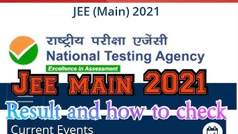 Jee main 2021 result and step to check