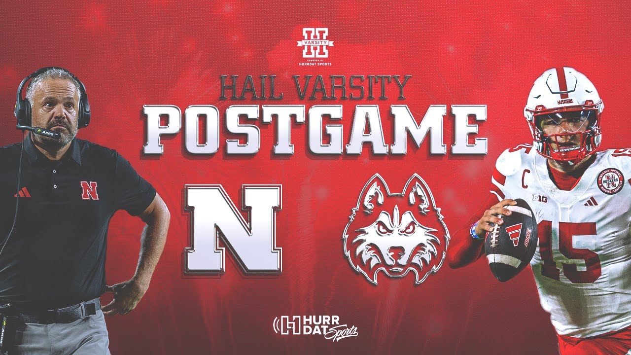 Nebraska Football CRUSHES Houston Christian | LIVE REACTION | Hail Varsity Postgame