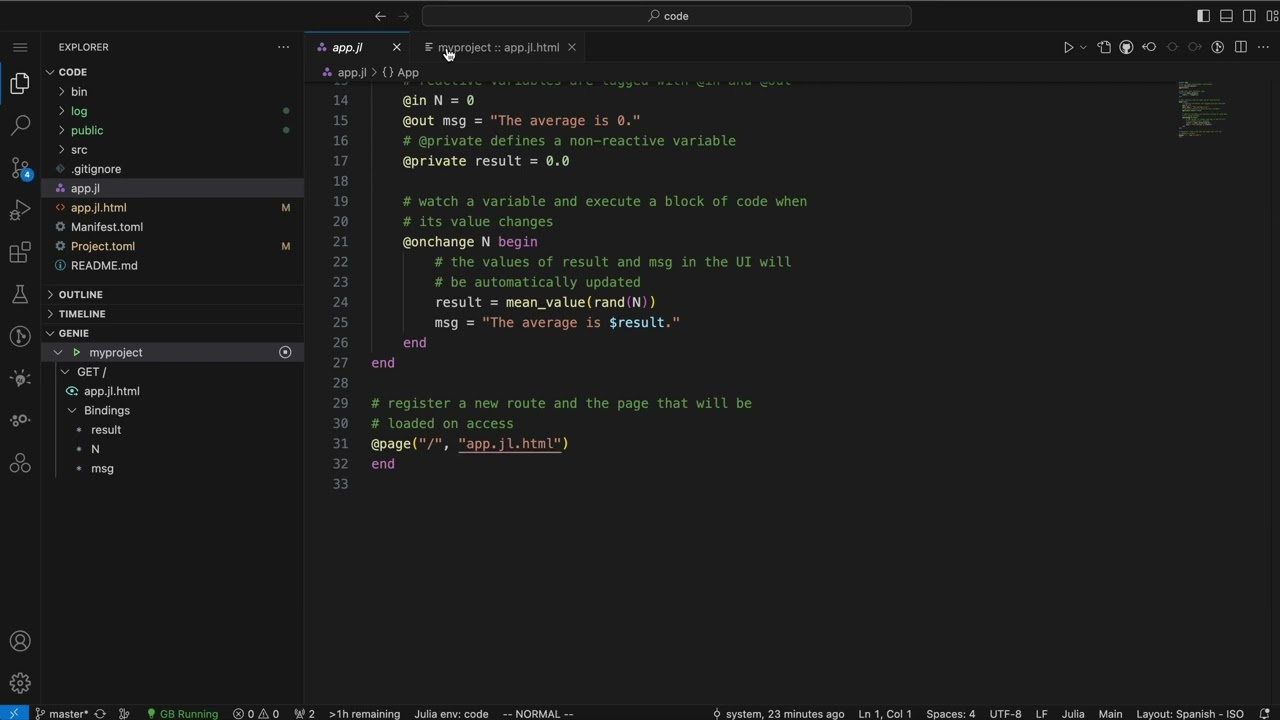 How to use Genie Builder 1.0 on JuliaHub