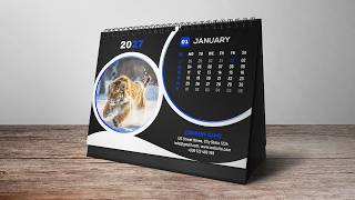 How to Design Desk Calendar 2027 In Adobe Photoshop