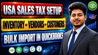 USA E-Commerce Bookkeeping Workflow | QuickBooks Sales Tax Setup | Add Inventory, Vendors, Customers