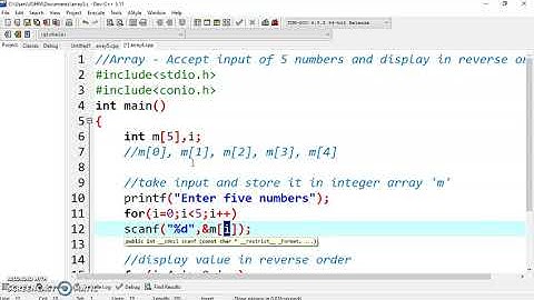 Array (C Programming) - Lecture 3 Program display values in reverse order. #array #reverseorder.