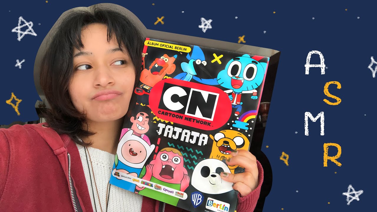 ASMR pegando figuritas del álbum CN