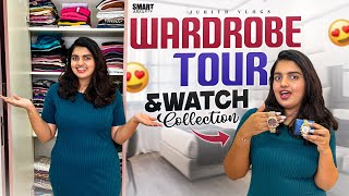 |నా Wardrobe Tour😍& Watch Collection⌚️|Organising|Day in my life vlog|Juhith Vlogs|