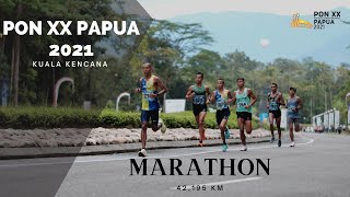 Agus Prayogo menyumbangkan Mendali Emas yang ke 2 di nomor 'Marathon Putera PON XX Papua 2021'