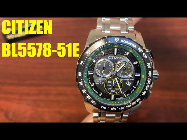 Citizen Promaster MX Eco-Drive Alarm Chronograph Watch BL5578-51E