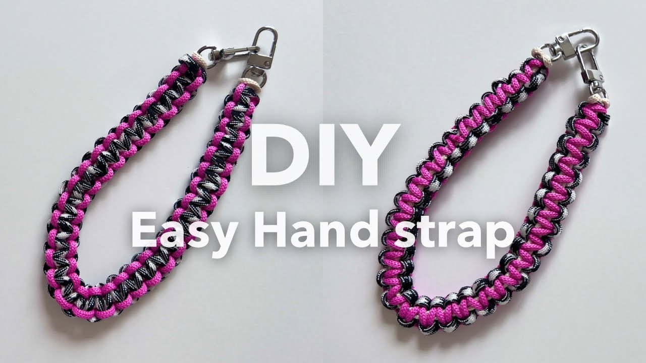 初心者でも簡単！1つの結びで作るカラフルパラコードハンドストラップ｜Easy Paracord Hand Strap Tutorial