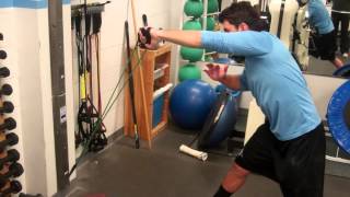 Throwing motion (reverse) with resistance