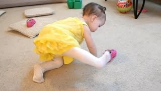 Babies Trying to Put Their Shoes On Compilation || FunnyBOBO