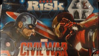 Captain America: Civil War Risk Board Game (2015, Hasbro) -- What's Inside