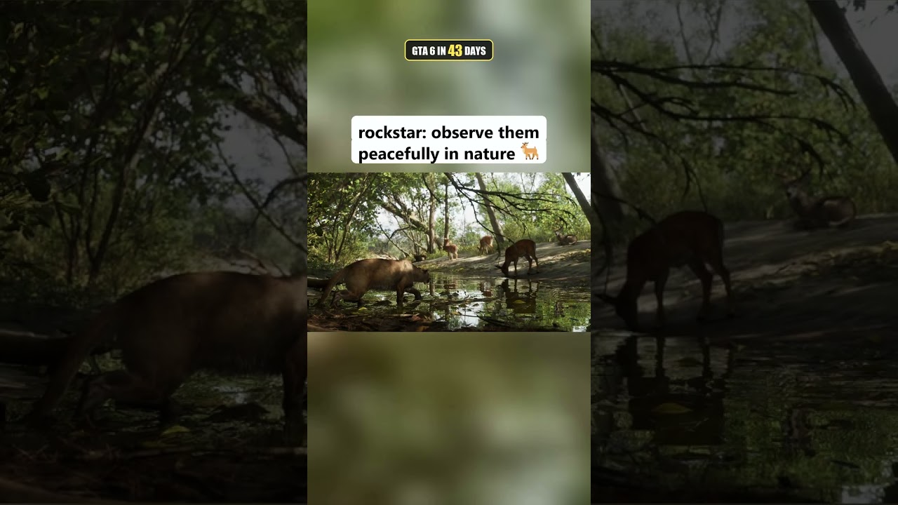 GTA 6 Has 170+ Animals. Florida Man: #GTA6Countdown #funny #GTA6 #Shorts