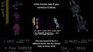 Secret text for convincing 5 times #deltarune #undertale
