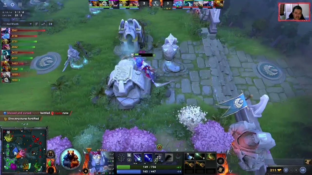 🔥MIRANA HARD CARRY PERSPECTIVE BY AME🔥DOTA 2 PATCH 7.37D🔥