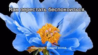 Как перестать беспокоиться. #страх #беспокойство #жизнь #работа #научиться жить #полезное