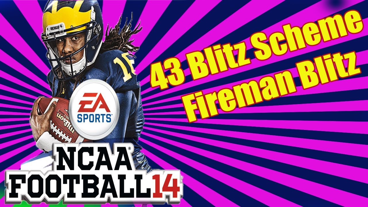 NCAA Football 14 "43 Fireman Full scheme" 43 under Blitz Set ups" NCAA 14 Football