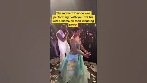 Chioma Adeleke dancing while her husband performs for her on their wedding day🥳#chivido2025#davido