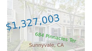 $1,327,003 home for sale in Sunnyvale, CA (684 Pinnacles Ter, 94085) 699 000 Sunnyvale Home For Sale On 2020 12 16 785 N Fair Oaks Ave Apt 3 Ca 94085