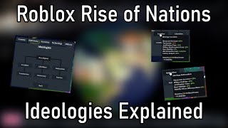 Ideologies Explained! (Roblox Rise of Nations)