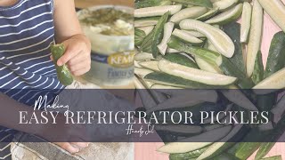 Making Easy Refrigerator Pickles | The Best Pickles EVER!