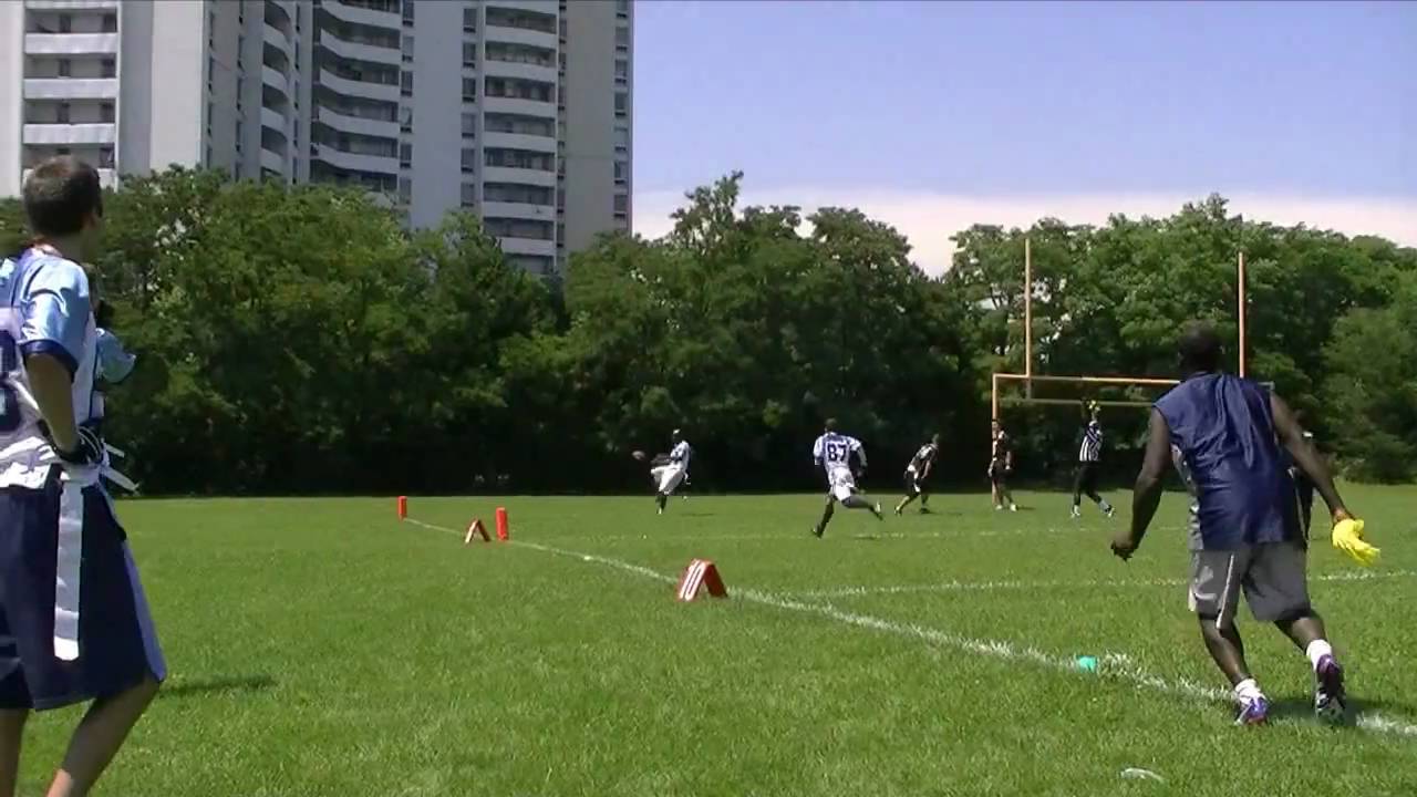 AMAZING BACKFLIP FOOTBALL CATCH for a TOUCHDOWN YouTube