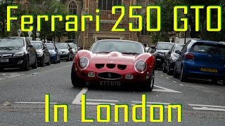 A classic ferrari 250 gto takes to the streets of london for drive
around before parking outside harrods subscribe me on more videos and
fol...