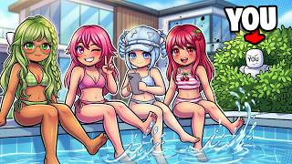YOU Snuck Inside A YANDERE POOL PARTY.. (Life Together RP)