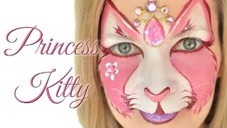 Princess Kitty Face Painting Tutorial
