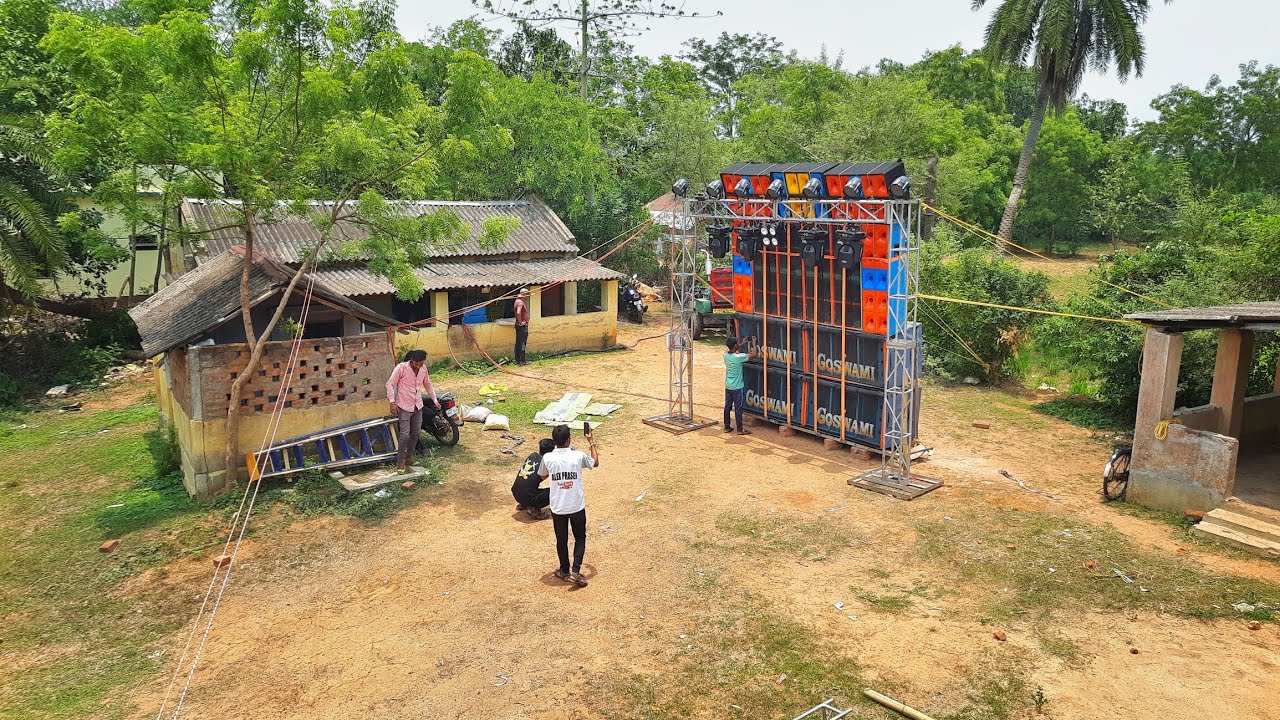 Goswami sound এর Full 4/4 Setup নিয়ে বীরভানপুর শীতলা পুজোতে বাজাচ্ছে