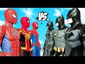 SPIDER-MAN TRIO VS. BATMAN TRIO | SUPER EPIC BATTLE - KJRAGAMING