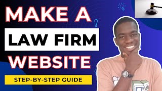 How to Create a Law Firm, Lawyer, or Attorney WordPress Website. Legal Website Design with Elementor