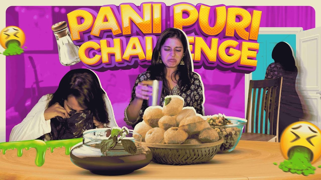 Челлендж с пани пури вместе с моими девчонками 😂🤮🥲