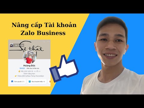 Video Cách nâng cấp tài khoản Zalo Business cho trang cá... - youtube