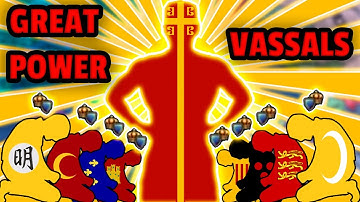 I Made Byzantium Have The 8 Great Powers As Vassals In EU4! | AI Only Timelapse