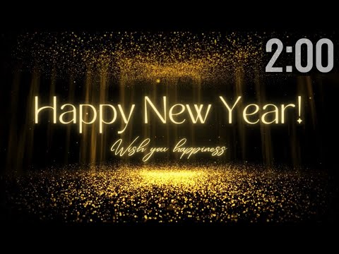 2 Minute New Year Countdown Timer With Music New Year Fresh Start 
