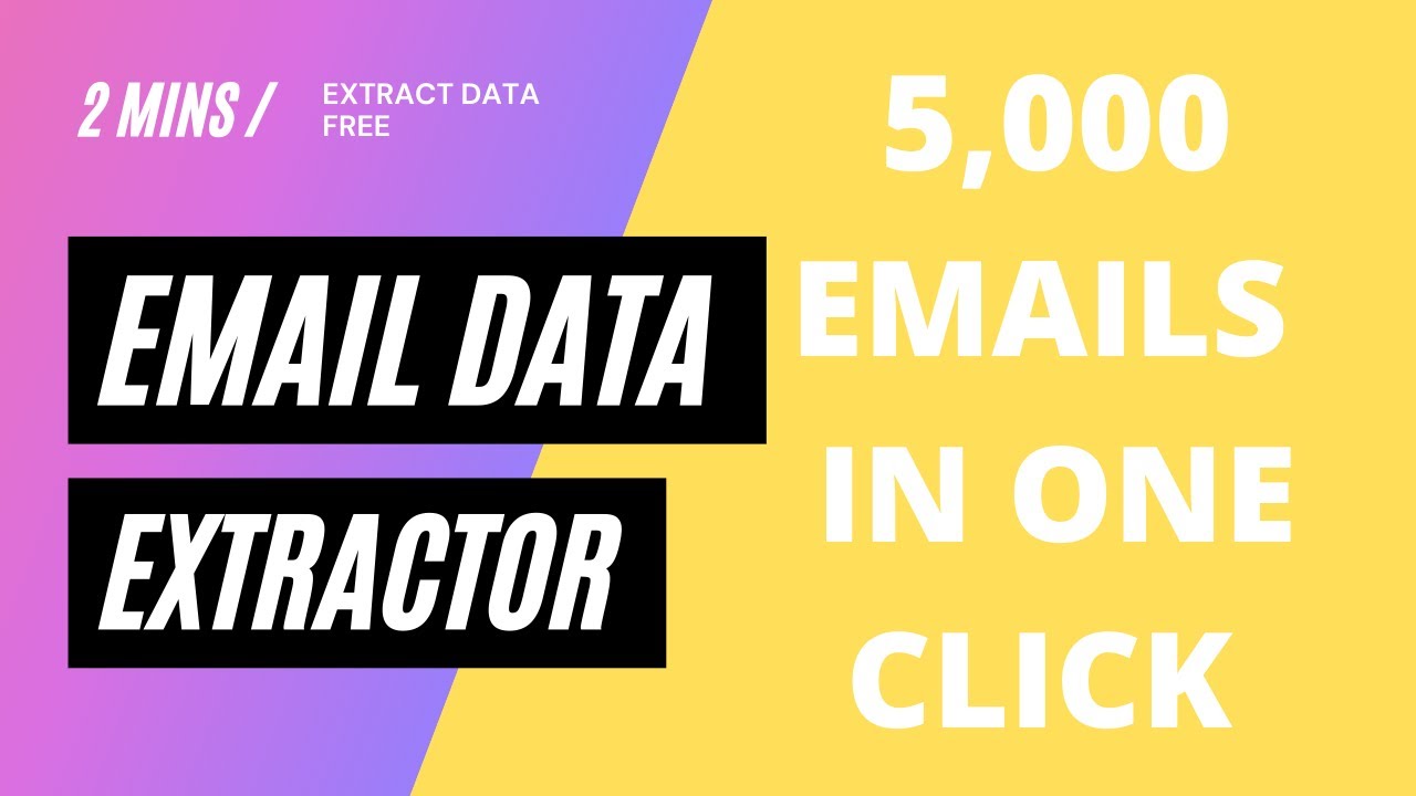 Google & Yahoo Email data extractor software how to use and collect emails