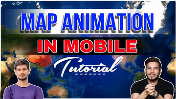 Map animation tutorial in mobile | map animation like Dhruv Rathi Nitish Rajput