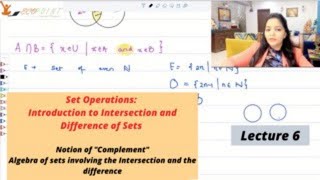 Set Theory | Part 3  | Set Operations | Introduction to intersection and difference of Sets | 6 |