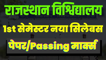 B.Ed 1st Semester Exam 2025 | Syllabus, Subjects & Exam Date | Rajasthan University