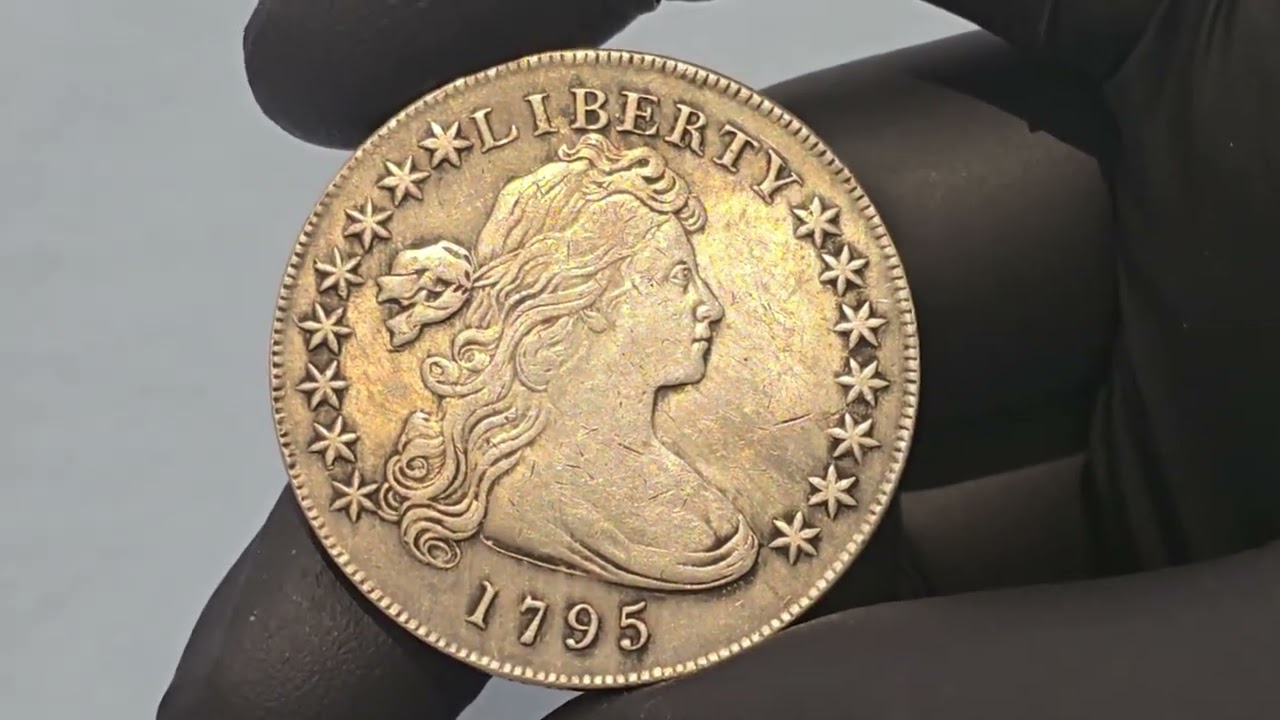 1795 DRAPED BUST SILVER DOLLAR COIN || AMERICA