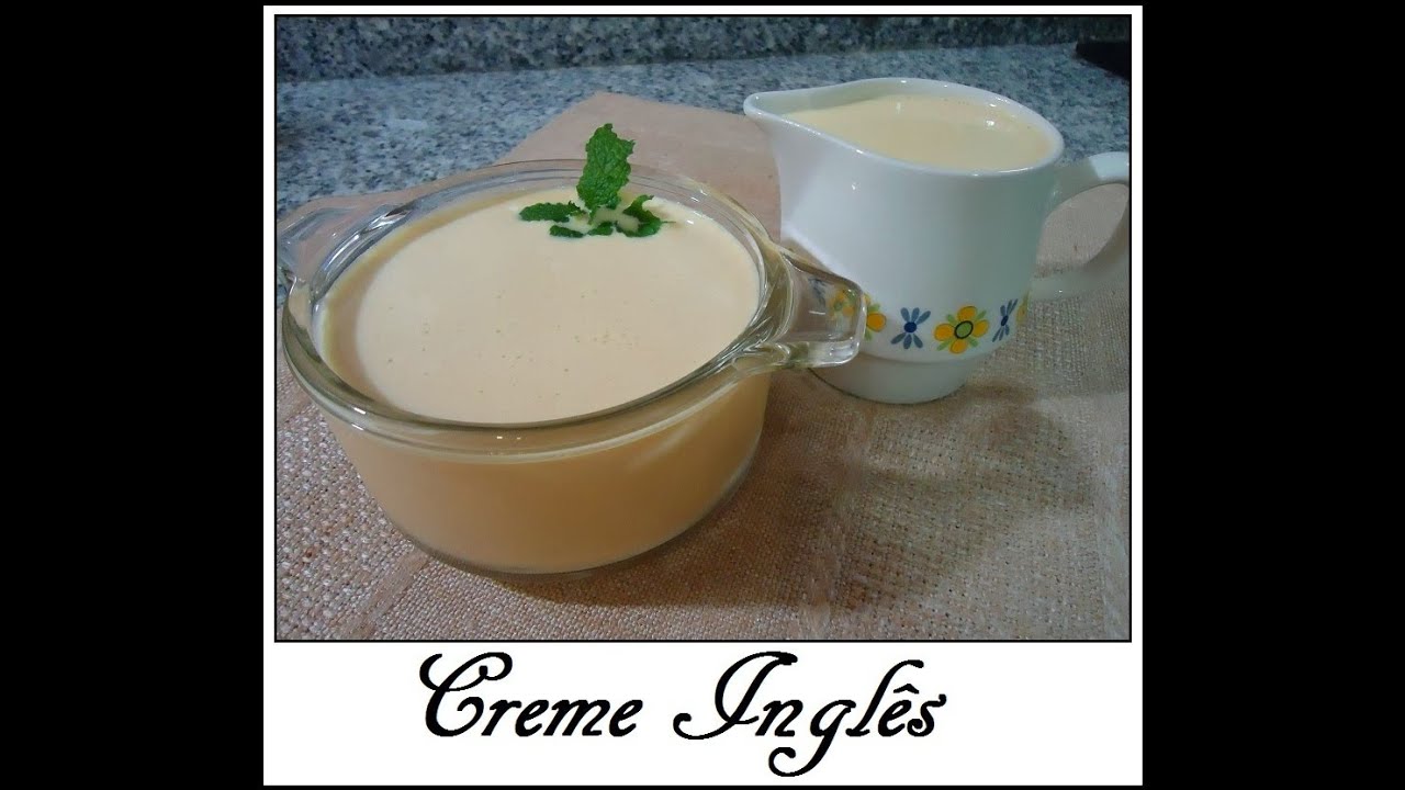 CREME INGLÊS para usar em sobremesas