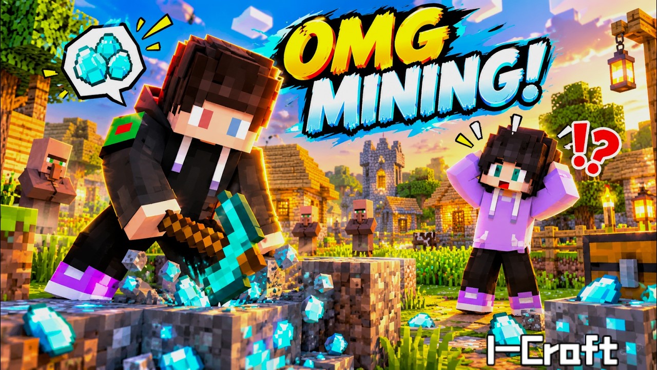 First time playing Minecraft with my friend! Minecraft Animation - YouTube