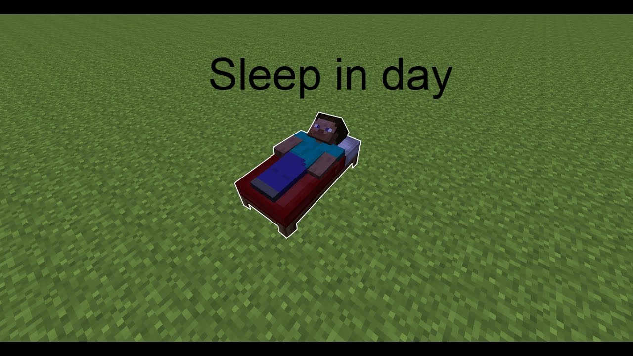 Sleep at day | Minecraft 1.10 - YouTube