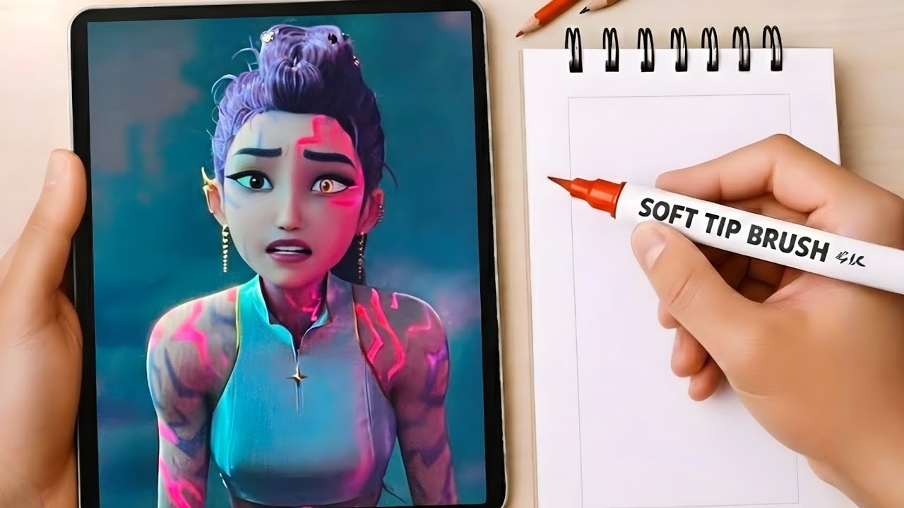 RUMI'S DEMON FORM GLOW UP! 🔥 Drawing Her ULTIMATE K-POP Huntrix Look! 👹