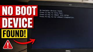 Laptop Boot Error Fix in 5 Minutes (No Boot Device Found)
