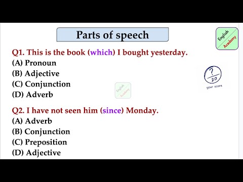 Parts of speech set -15 or- All exams #englishacademybydeepakkr.